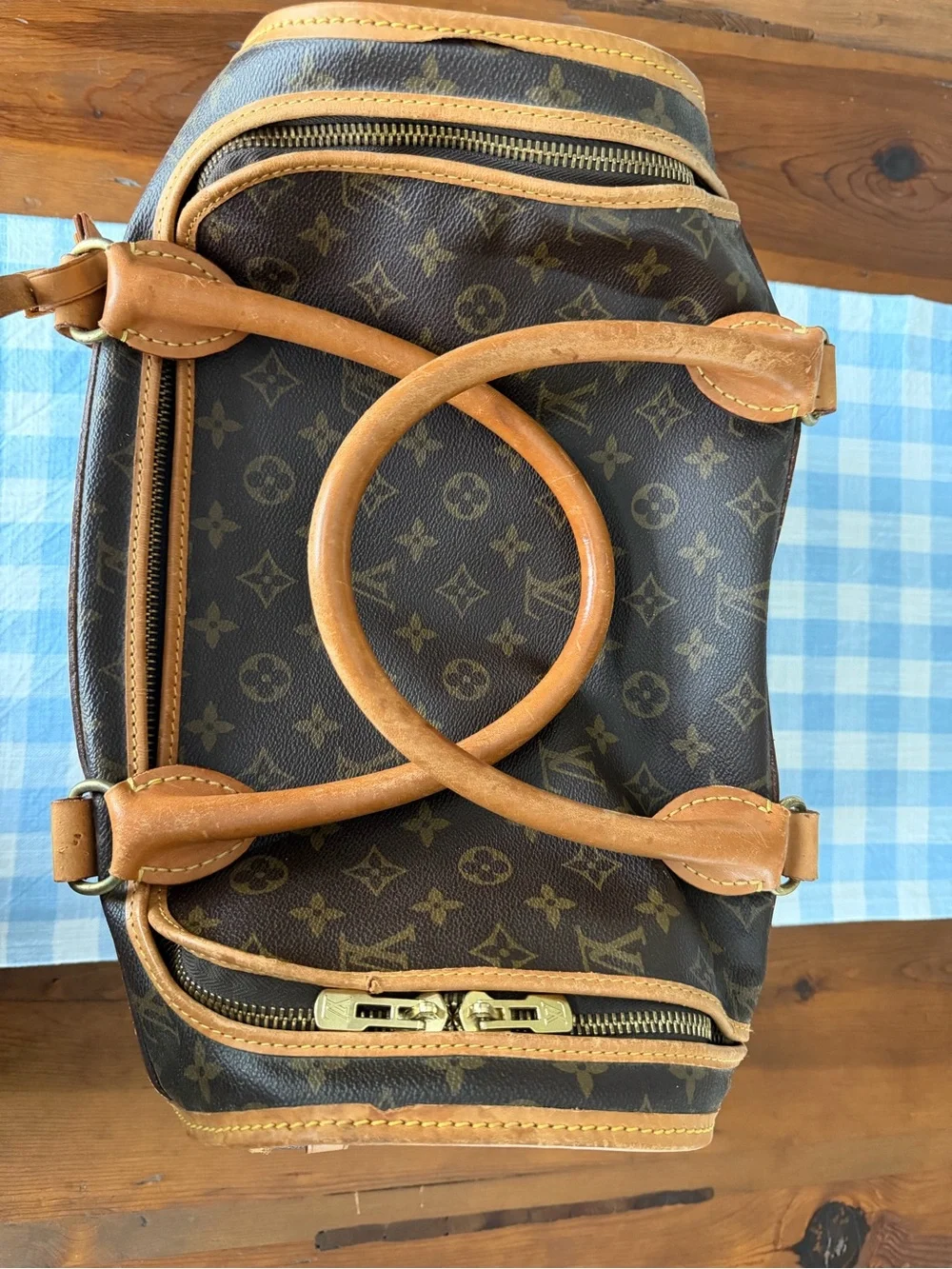Vintage Louis Vuitton Sac Chien 40 Monogram Pet Carrier.